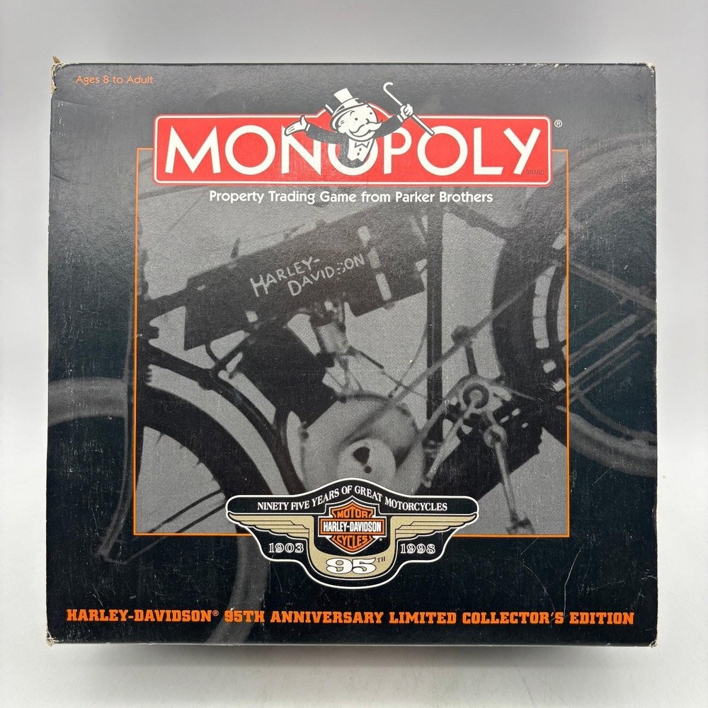 Monopoly Harley Davidson 95th Anniversary Limited Edition Board Game 1998